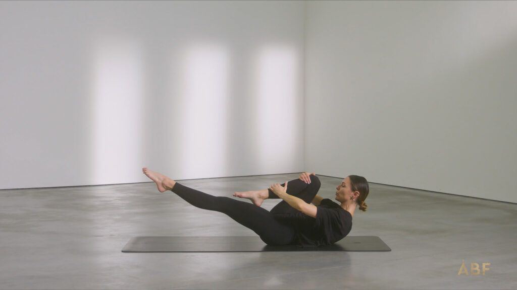 Woman doing ab exercises