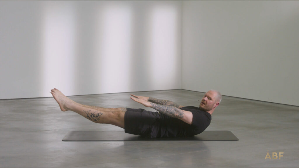 Man doing 'hundreds' exercise