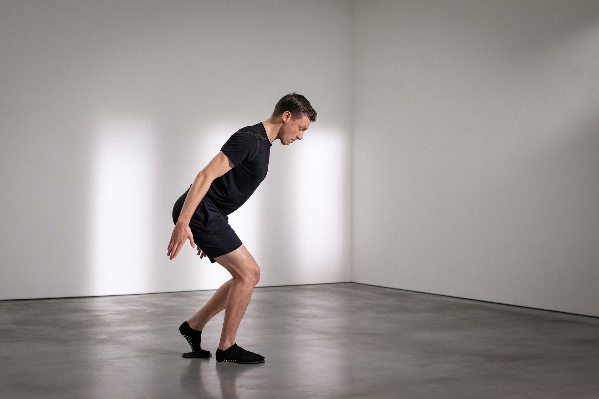 Man getting ready to jump